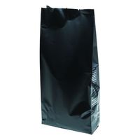 ヤマニパッケージ  コーヒー用袋 COT-909 インナーバルブ付500g用ガゼット袋 マット黒 COT-909 1000枚(50枚×20)（直送品）