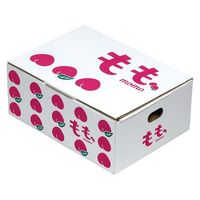 ヤマニパッケージ  青果用贈呈箱 イラスト もも L-2492 80箱(10箱×8)（直送品）
