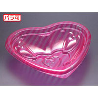 リスパック サラダ・フルール容器 バイオカップ らぶ M 本体 アモーレピンク PABR115 1袋(50個)（直送品）