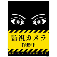 グリーンクロス 防犯標識 CPS-01P 監視カメラ作動中