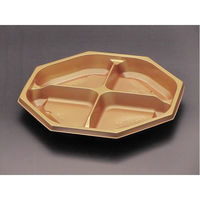 リスパック 弁当容器 饗膳 八角20 中皿4 ひかり RHHK623 1袋(50個)（直送品）