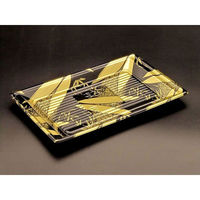 リスパック 寿司容器 万角28-17B ささはく金 RSAQ541 1袋(50個)（直送品）