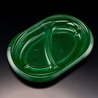 リスパック 軽食容器 バイオデリカ サラエル D24B2S K-ビアグリーン RHBL249 1袋(50個)（直送品）