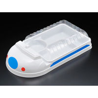 スミ 弁当容器 エスコンS-901(セット) 白・A(青) 8901101 1袋(10個)（直送品）