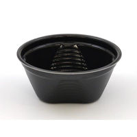 シーピー化成 麺・スープ容器 NFピッタ15 黒本体 0600215000525 1袋(25個)（直送品）