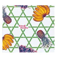 ベルベ ラッピング 包装紙 マークフルーツ 4/6半切 540 500枚（100枚×5）（直送品）