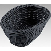 トーダイ 樹脂バスケット OV-130-BK小判型バスケット 15型 ブラック 01013015 1袋(1個)（直送品）
