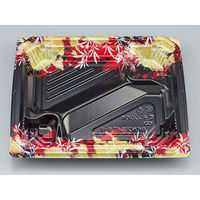 シーピー化成 弁当容器 BFNアルバ8-1みお赤本体 0280108017245 1袋(50個)（直送品）