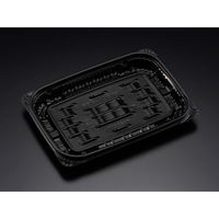 リスパック 惣菜容器 バイオデリカ キープ330B K-黒 RHIK593 1袋(50個)（直送品）