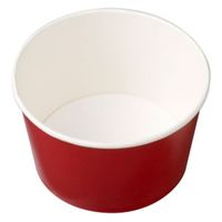 ケーピープラテック 紙フードカップ KM-140-850 本体 赤 54952 1袋(50個)（直送品）