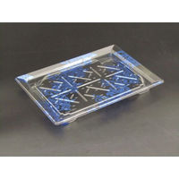 リスパック 寿司容器 バイオPET ふれあい25-18B はまい青 FABP173 1袋(50個)（直送品）