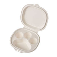 ケーピープラテック 弁当容器 NUCO ホワイト 肉球型パッケージ 54848 1袋(25個)（直送品）