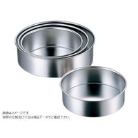 赤川器物製作所 ケーキ型 AG18-8 共底デコ缶 15cm 99515 1袋(1個)（直送品）