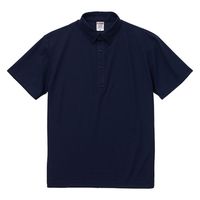 United Athle 2022-01ドライカノコポロシャツボタンダウン ネイビー 5L 202201886 1袋(1個)（直送品）