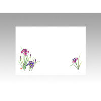 カミイソ産商 テーブルマット 尺3寸 No.218 しょうぶ 72000218 1袋(100枚)（直送品）