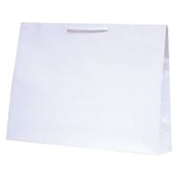 ベルベ  手提袋 ファットバッグ ホワイト 1570 50枚(10枚×5)（直送品）