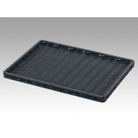 トーダイ 樹脂バスケット BB-845-BK渕付き パントレー 40型 ブラック 01084540 1袋(1個)（直送品）