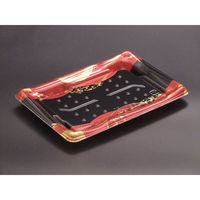 リスパック 寿司容器 誠08B はなまち赤 RSAD115 1袋(50個)（直送品）