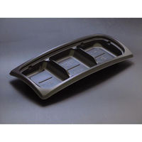 リスパック 惣菜容器 バイオデリカ リッジ22-11B 3S-1 黒 RHBH842 1袋(50個)（直送品）