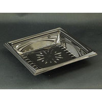 リスパック サラダ・フルーツ容器 クリーンカップ レイ17-30B 黒 PASB291 1袋(50個)（直送品）