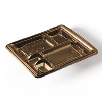 リスパック 弁当容器 バイオデリカ まんてん80-6B K-黒 RHBF361 1袋(50個)（直送品）