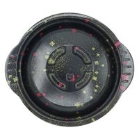 青葉紙業 KD-190(蓋)黒まきえ(50) 272103 1袋(50個)（直送品）