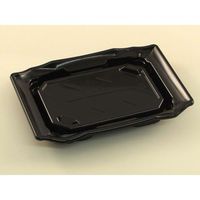 リスパック 寿司容器 A-PETうつくし盛 2-3B 黒 RRB4231 1袋(50個)（直送品）