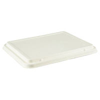 パックスタイル PS WB麦バガス 27-21F 共蓋 蓋 白色 653874 1袋(50個)（直送品）