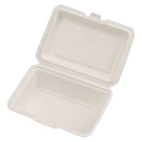 ケーピープラテック 弁当容器 ランチボックス Kランチ-52-S ホワイト 14155 1袋(50個)（直送品）