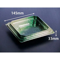 リスパック 丼・重 バイオデリカ 枠重 145B K-しきおり緑 RHBN605 1袋(50個)（直送品）