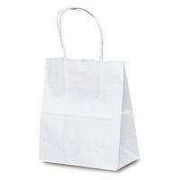 ベルベ 紙袋 自動紐手提袋 T-1 白無地 1117 1袋(25個)（直送品）