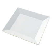 ニシキ 寿司容器 角皿(30)白磁 2131300300 1袋(10個)（直送品）