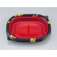 シーピー化成 弁当容器 BFNアルバ重4 輪島内赤本体 0280304008315 1袋(50個)（直送品）