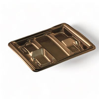 リスパック 弁当容器 バイオデリカ まんてん10-7B K-黒 RHBF231 1袋(50個)（直送品）