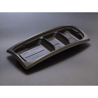 リスパック 惣菜容器 バイオデリカ リッジ22-11B 3S-2 黒 RHBH852 1袋(50個)（直送品）