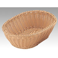 トーダイ 樹脂バスケット OV-113-IV小判型バスケット 30型 アイボリー 01011330 1個