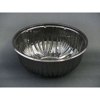 リスパック 麺・スープ容器 クリーンボールM大深本体 黒 PAPS967 1袋(50個)（直送品）