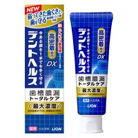 デントヘルス 薬用ハミガキDX 歯槽膿漏・虫歯予防 歯磨き粉 医薬部外品 ライオン