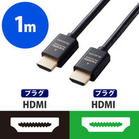 HDMIケーブル HDMI2.1ケーブル スタンダード 1.0m ブラック ECDH-HD21E10BK エレコム 1個（直送品）