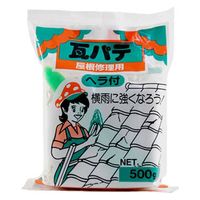 家庭化学工業 家庭化学 瓦パテ 黒 500g ヘラツキ 209877 1個（直送品）