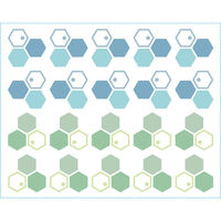 フジタ 衝突防止シールタイプ hexagon SH_KM_202 SB10 1シート（20枚）（直送品）