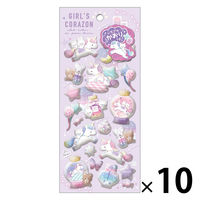 クーリア スペシャルもっちもちシール ガールズコラゾン/ユニコーン 71121 1セット(10枚)