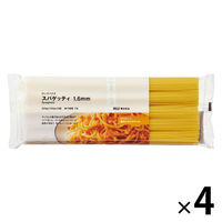 無印良品 ロングパスタ スパゲッティ 1.6mm 500g（100g×5束） 1セット（4袋） 良品計画