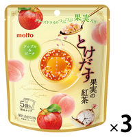 名糖産業 とけだす果実の紅茶アップル&ピーチ 1セット（5本入×3パック）