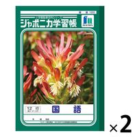 ショウワノート ジャポニカ学習帳 国語（こくご）B5 12行 縦リーダー入り JL-11 2冊