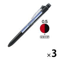 多機能ボールペン　MONOgraph　モノグラフマルチ　モノカラー　黒・赤・シャープ　CPA-161A　3本　トンボ鉛筆