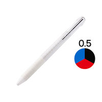 ジェットストリーム 3色ボールペン 0.5mm スリムコンパクト ホワイト軸 白 SXE3JSS05.1 三菱鉛筆uniユニ