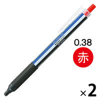 油性ボールペン　MONOgraphLite　モノグラフライト　赤インク　0.38mm　モノカラー　FCE-112A　2本　トンボ鉛筆