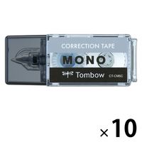 MONO モノポケット 修正テープ ブラック 5mm×4m 本体 10個 トンボ鉛筆