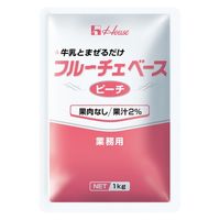 ハウス食品 ハウス フルーチエ ベース ピーチ 1Kg 4902402815083 1セット(6個)（直送品）